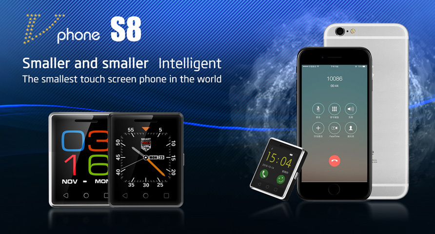 الهاتف الذكي Vphone S8 أصغر هاتف فى العالم بشاشه تعمل باللمس