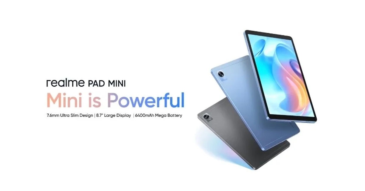 الكشف رسميًا عن تابلت Realme Pad mini الجديد