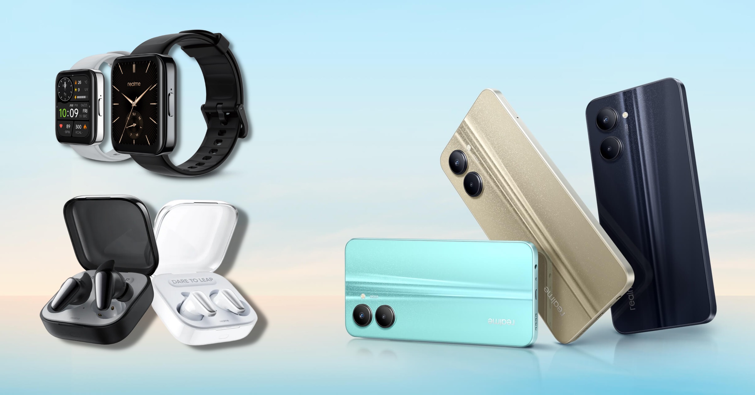 ريلمي تكشف عن هاتف Realme C33 بالإضافة لسماعة وساعة ذكية جديدة