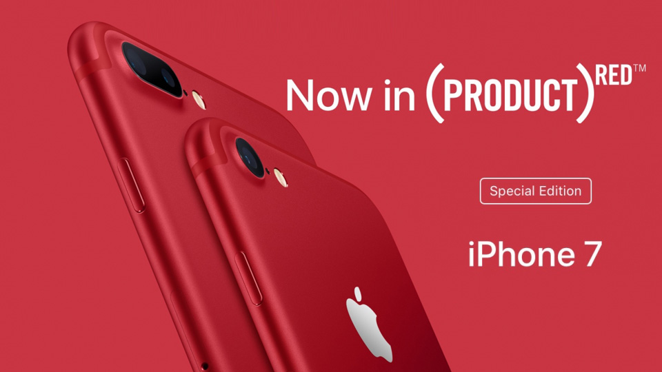 رسمياً أبل تعلن عن أصدار جديد من رائدها iPhone 7 و iPhone 7 Plus باللون الأحمر