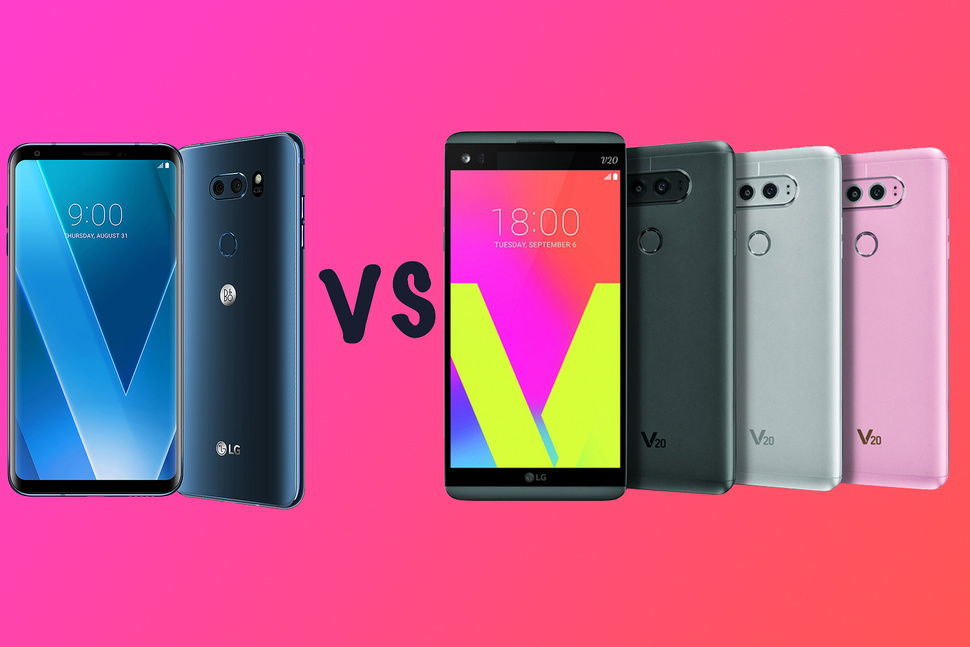 مقارنة بين هاتف LG V30 و هاتف LG V20 الرائدين