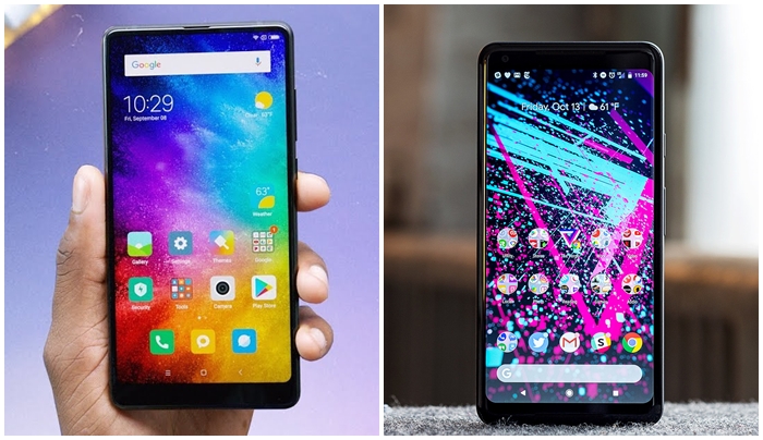 مقارنة بين هاتف Xiaomi Mi Mix 2 وهاتف pixel 2