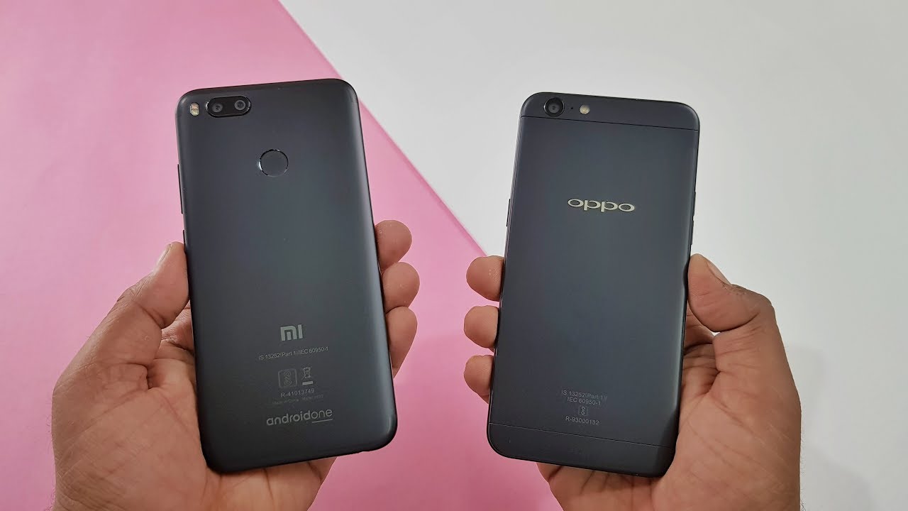 مقارنة بين هاتف Oppo F5 و هاتف Xiaomi Mi A1
