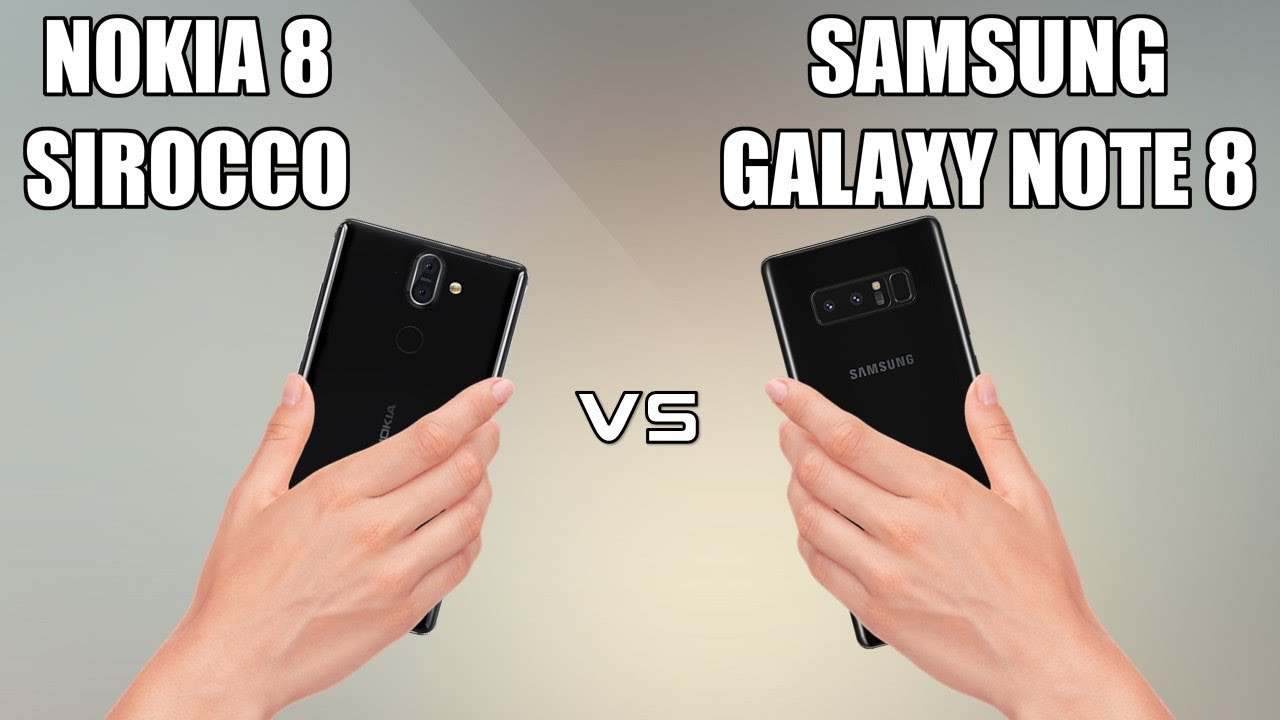 مقارنة بين Nokia 8 Sirocco و Samsung Galaxy Note8