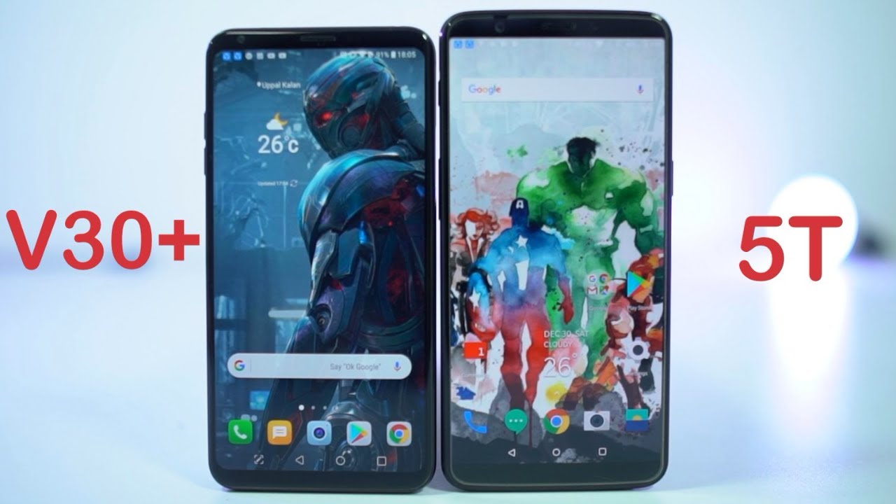 مقارنة بين OnePlus 5T و LG V30+