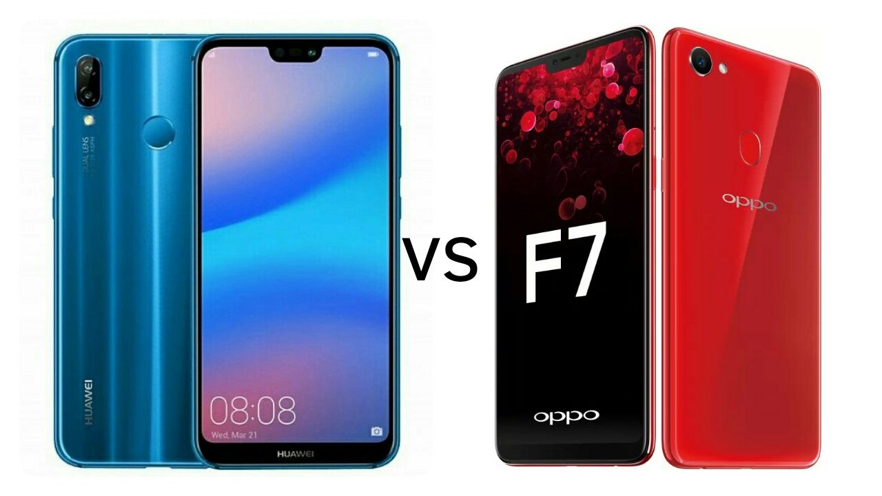 مقارنة بين هاتفي Huawei P20 lite و Oppo F7