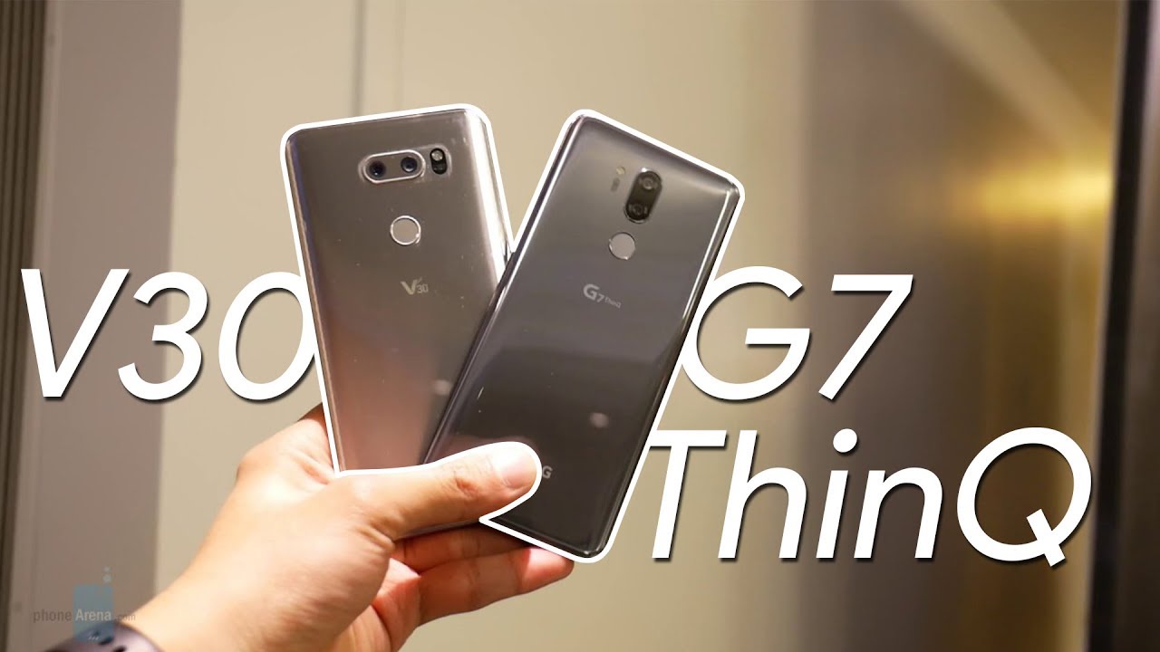 مقارنة بين هاتفي LG G7 ThinQ و LG V30
