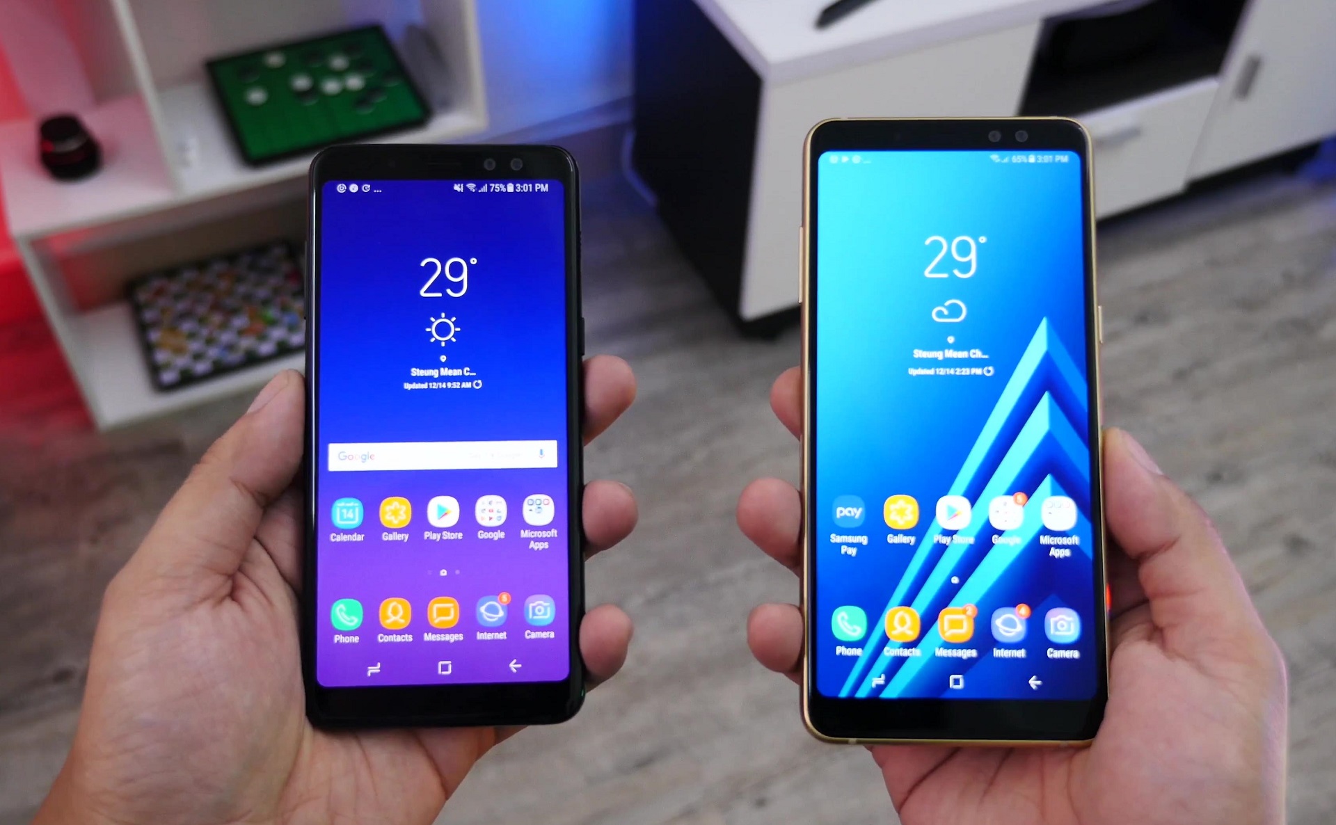 مقارنة بين الهاتفين Samsung Galaxy A6 و A6 Plus الجديدين