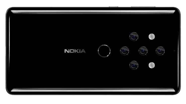 تسريبات هاتف Nokia 9 بـ 5 كاميرات خلفية 