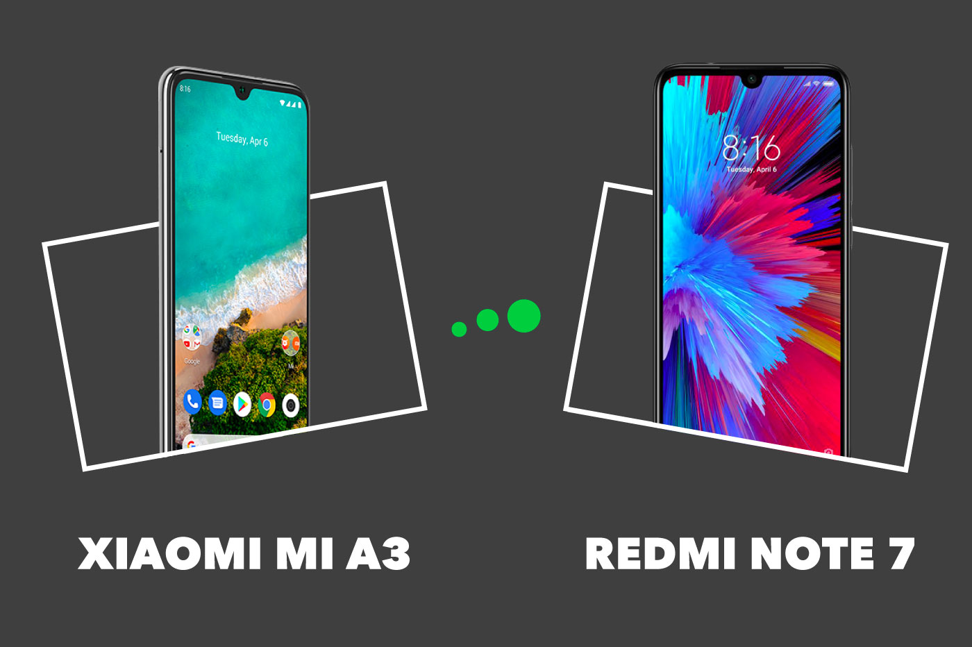 مقارنة بين Redmi Note 7 و Xiaomi Mi A3