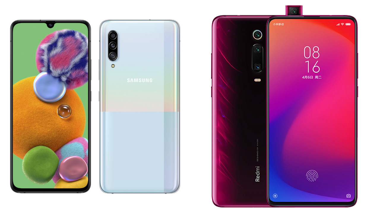 المقارنة بين هاتفي المعالجات الرائدة منخفضي السعر Samsung Galaxy A90 وRedmi K20 Pro