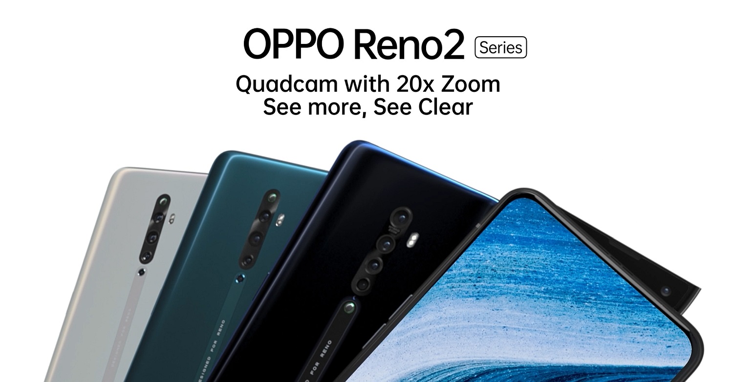 Oppo تطلق هاتفي Oppo Reno2 وReno2 F في الأسواق المصرية