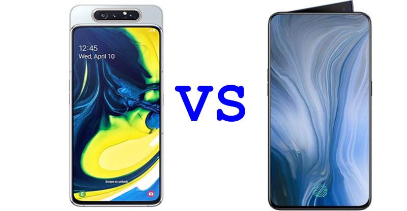 أيهما يستحق الشراء Samsung A80 أم Oppo Reno 2