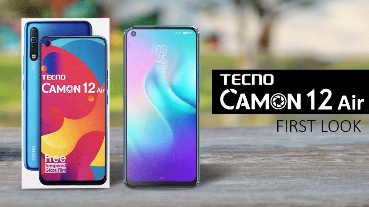 هاتف Tecno Camon 12 Air أرخص هاتف بشاشة الثقب 