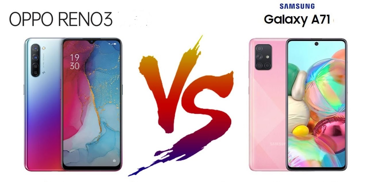 أيهما أفضل Samsung A71 أم Oppo Reno3 