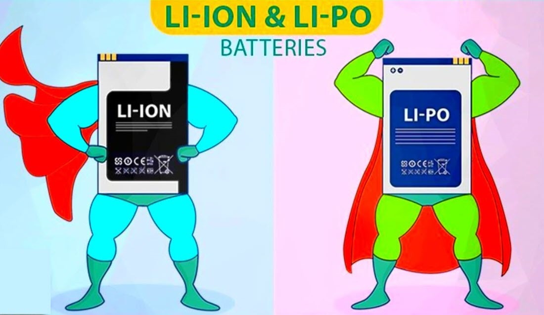 المقارنة الكاملة بين أنواع بطاريات ليثيوم أيون وليثيوم بوليمر المستخدمة في الهواتف الذكية