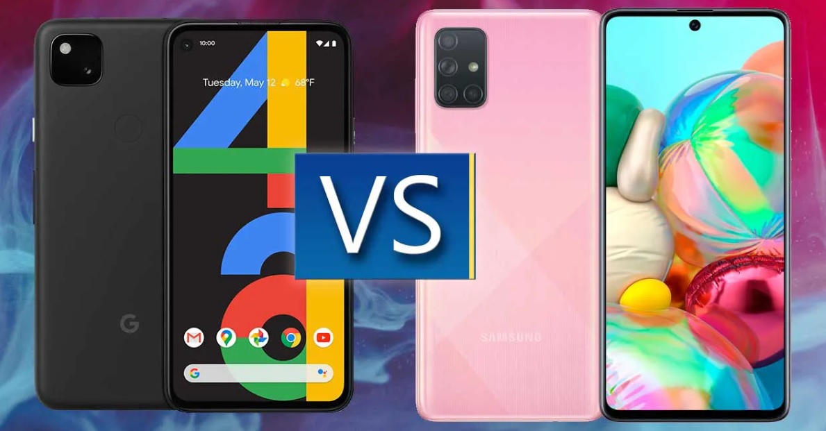 مقارنة بين هاتفين Google Pixel 4a و Samsung Galaxy A71 