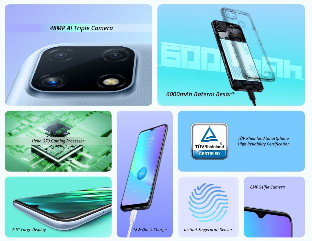 هاتف Realme C25 ينطلق في 23 من مارس برقاقة معالج Helio G70