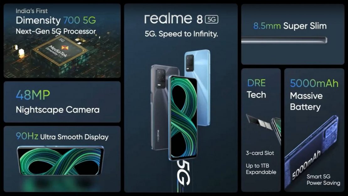 تعرف على مميزات وعيوب هاتف Realme 8 5G الجديد