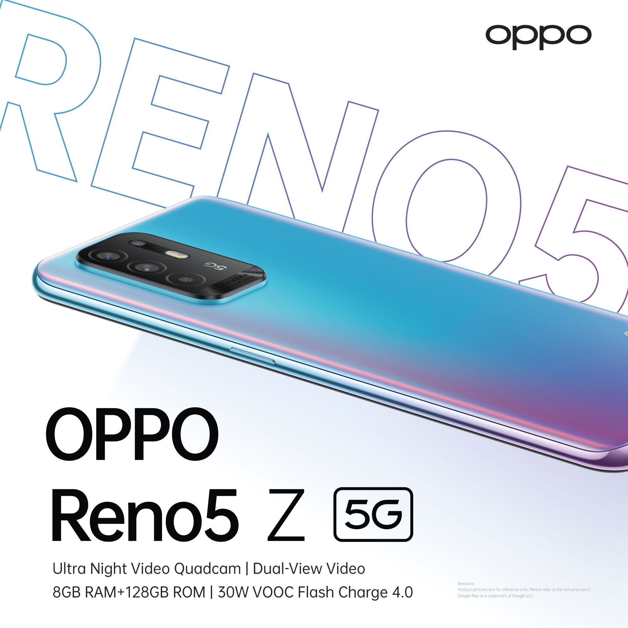 الكشف عن مواصفات هاتف Oppo Reno5 Z 5G
