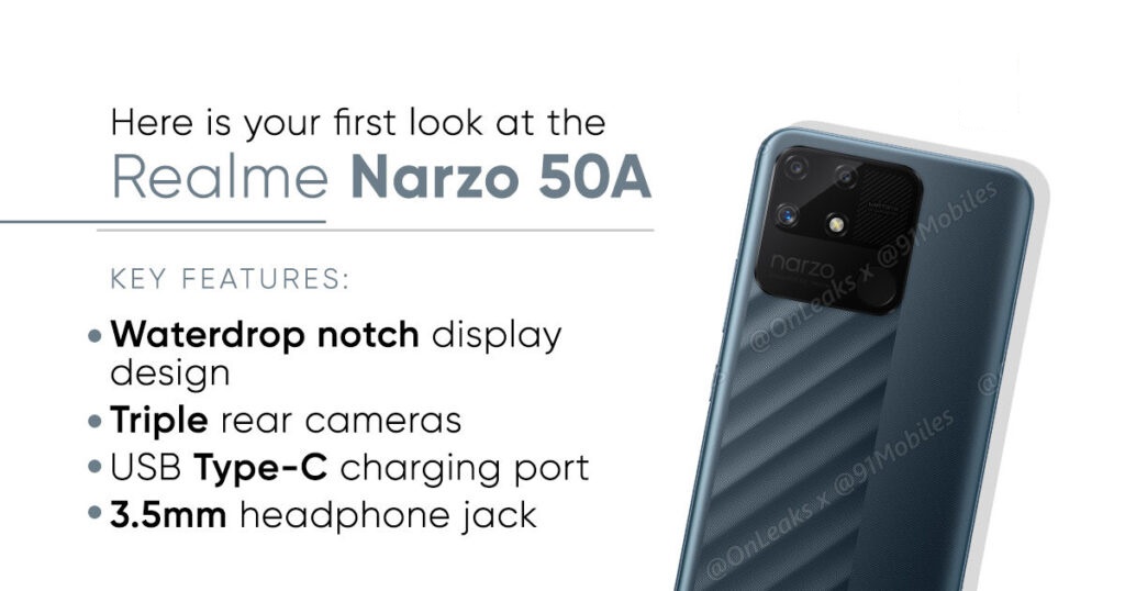 إليكم التسريبات للقادم Realme Narzo 50A