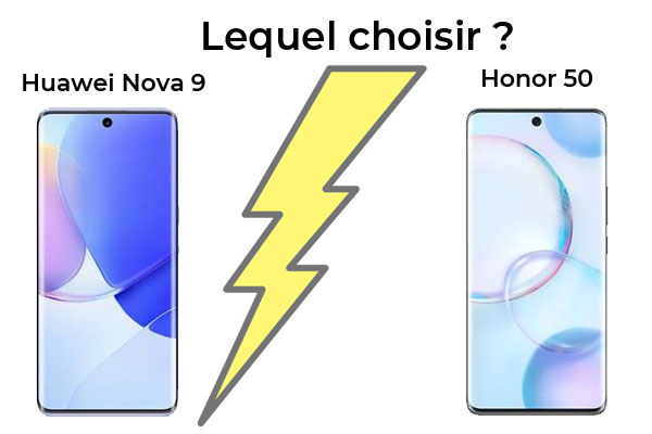 إليكم المقارنة الكاملة بين هاتفي Huawei Nova 9 و Honor 50