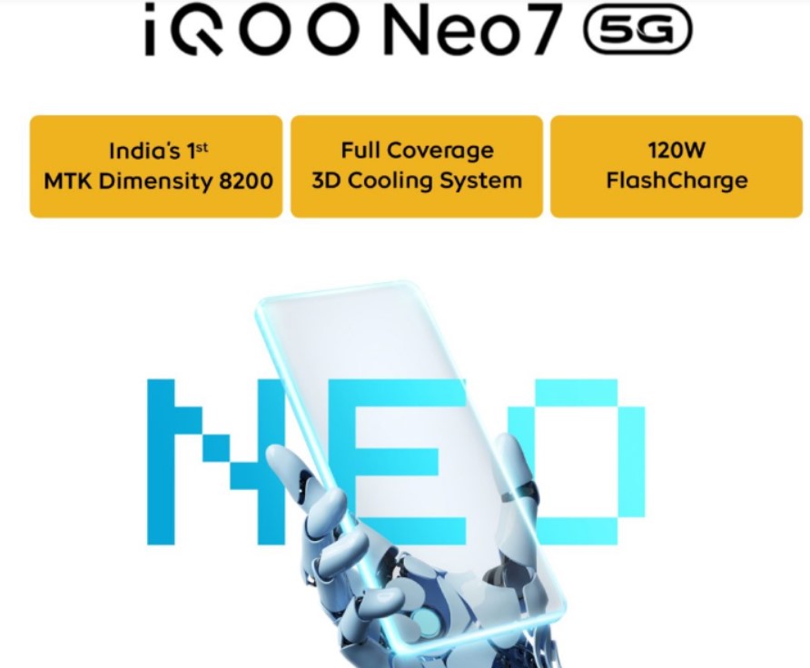 تم تأكيد بعض مواصفات iQOO Neo 7 5G رسميًا في الهند
