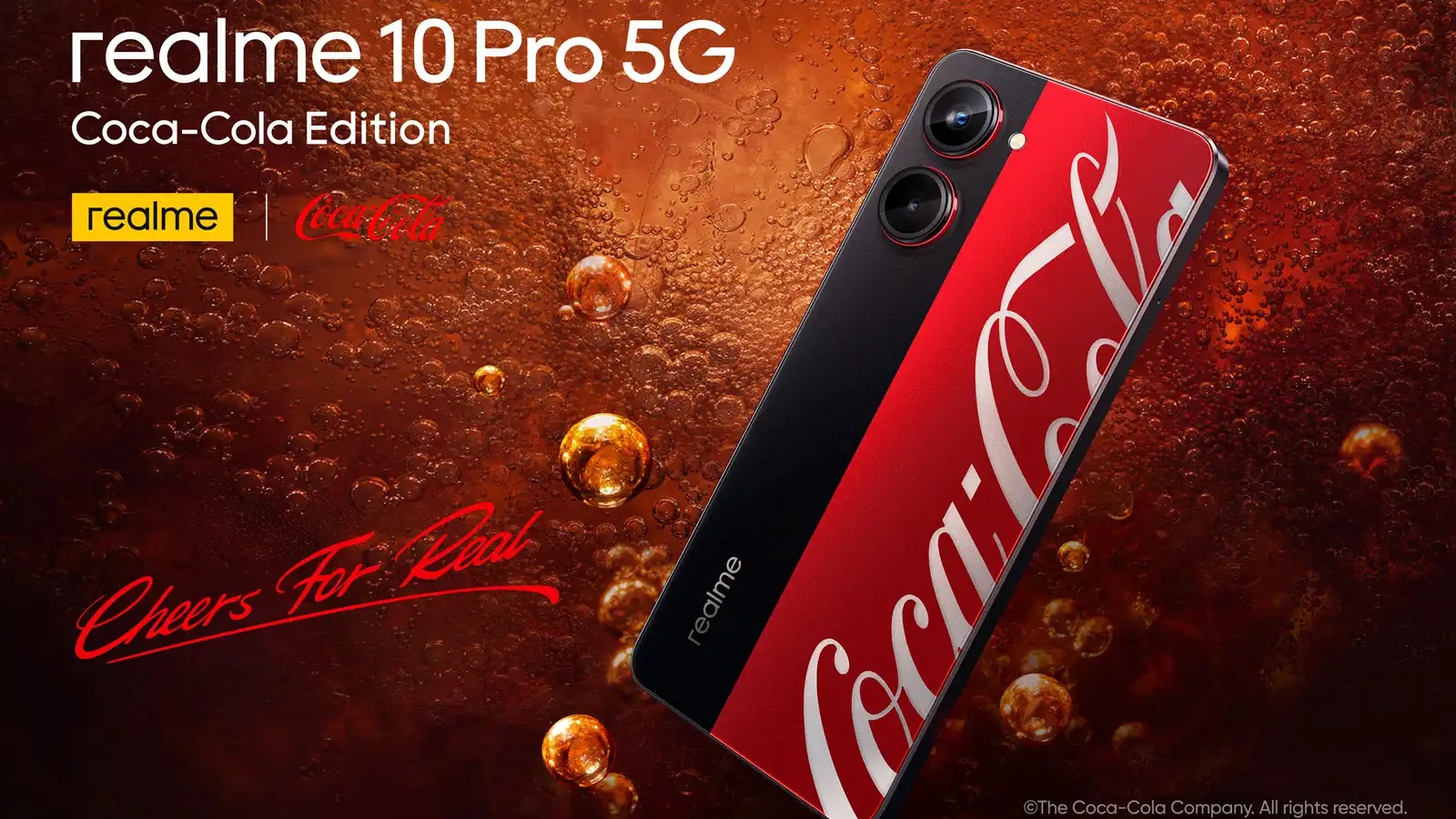 إطلاق نسخة خاصة بشركة كوكاكولا من هاتف Realme 10 Pro