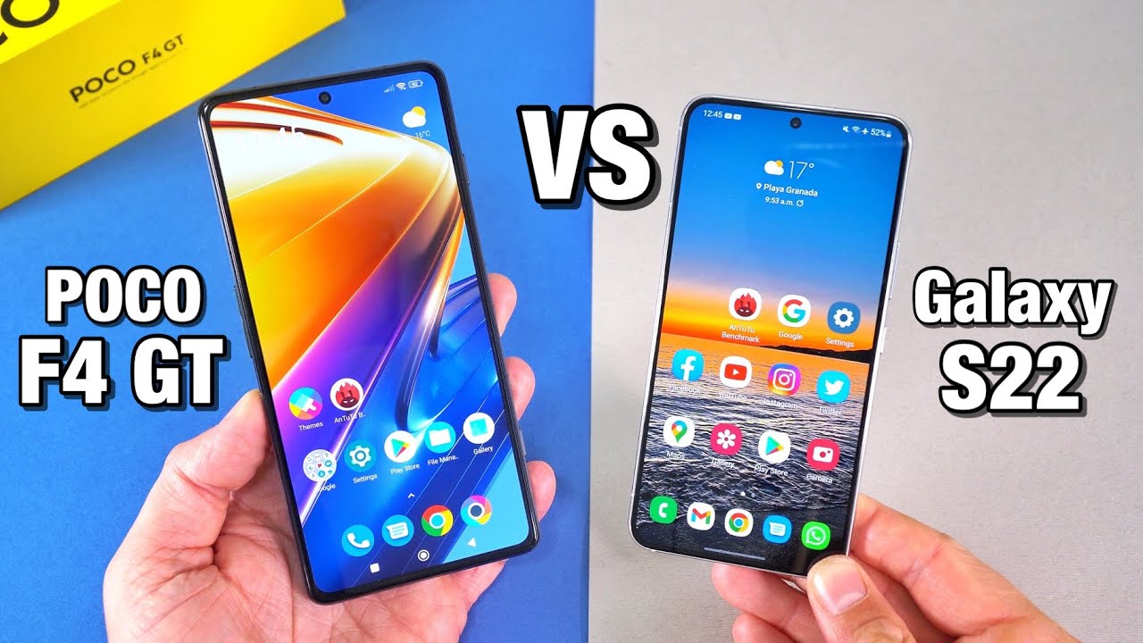 إليكم المقارنة الكاملة بين هاتفي Samsung S22 وXiaomi Poco F4 GT
