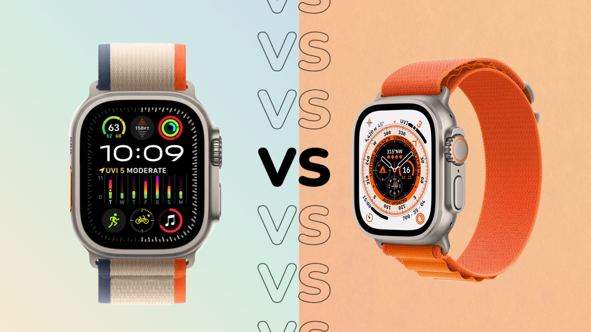 مقارنة ساعتي Apple Watch Ultra 2 وApple Watch Ultra