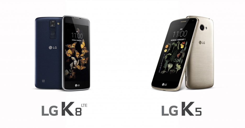 العملاقه LG تعلن عن فئة LG K الجديده بهاتفي LG K8 و LG K5