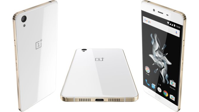 أصدار جديد من هاتف OnePlus X الذكي باللون الأبيض والذهبي