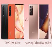 المقارنة الكاملة بين هاتف Samsung Galaxy Note20 Ultra وبين هاتف Oppo Find X2 Pro