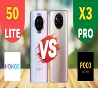 مقارنة بين هاتفي HONOR 50 Lite و Xiaomi Poco X3 Pro