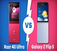 المقارنة الكاملة بين هاتف Samsung Galaxy Z Flip5 وهاتف Motorola Razr 40 Ultra